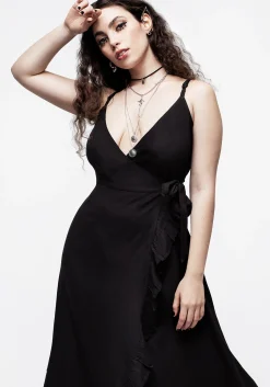 Eerie Cami Midaxi Wrap Dress
