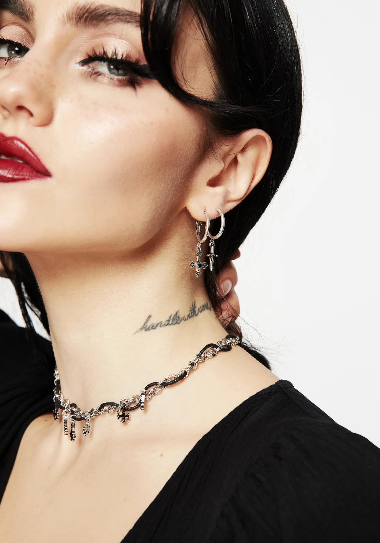 Eilir Twisted Vintage Charm Hoops Set