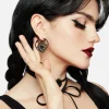 Elaine Ornate Hoop Earrings