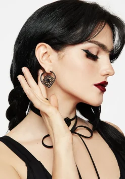 Elaine Ornate Hoop Earrings