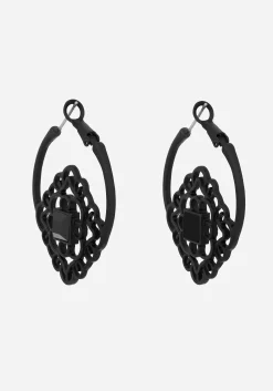 Elaine Ornate Hoop Earrings