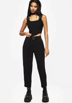 Elder Buckle Detail Corset Top
