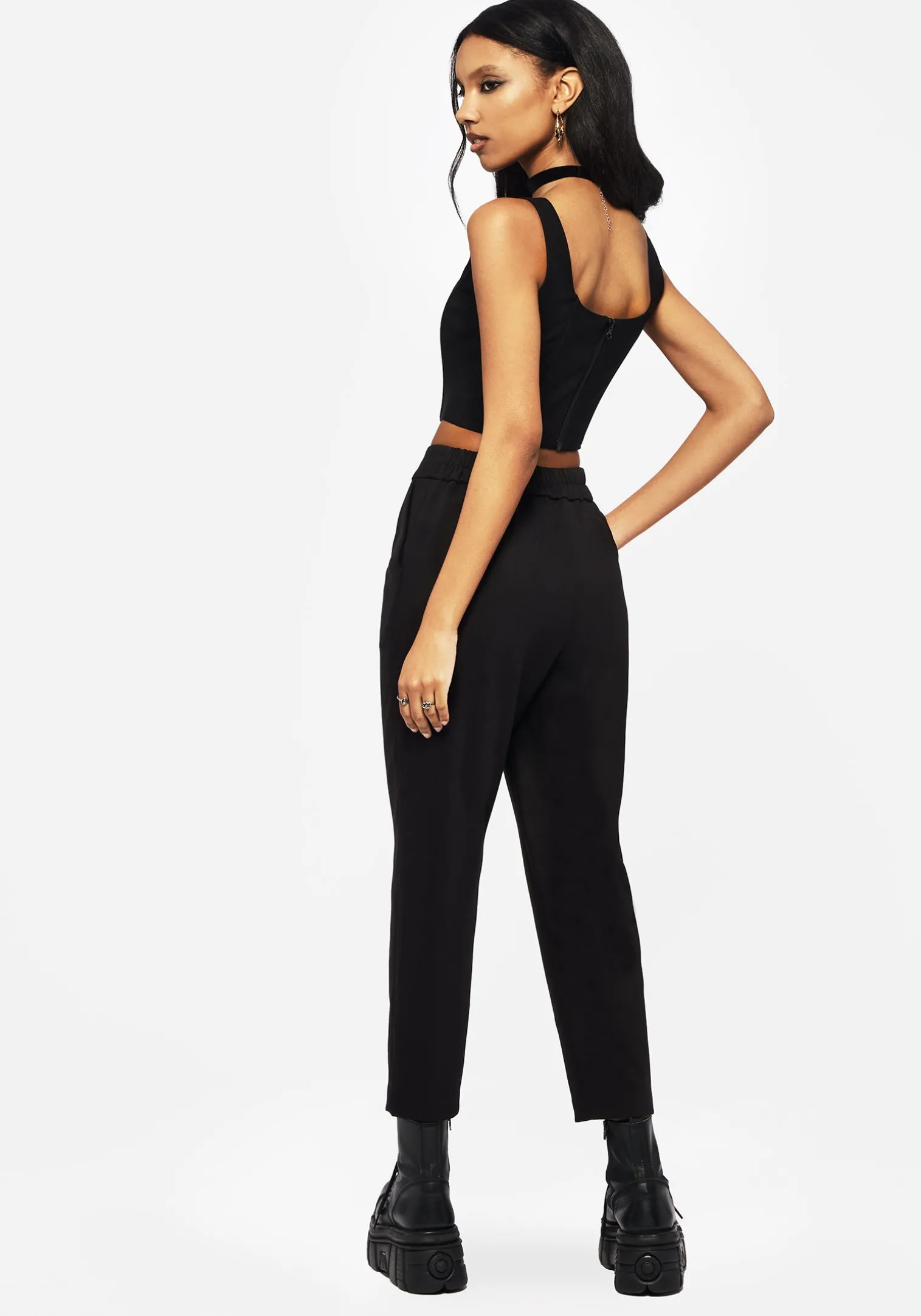 Elder Tapered High Waist Trouser