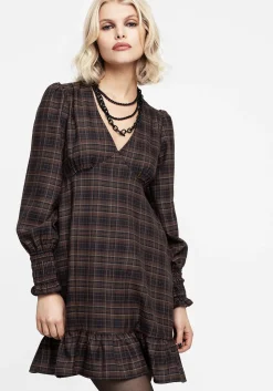 Embla Check Mini Smock Dress