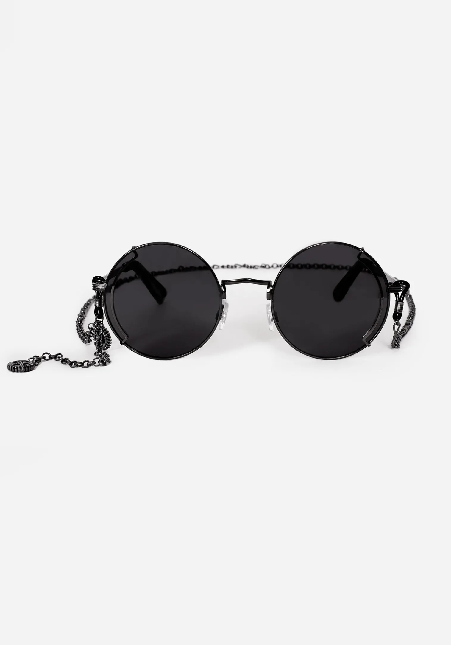 Emilie Round Sunglasses with Chain
