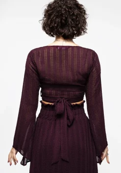 Enola Bell Sleeve Co-ord Wrap Top