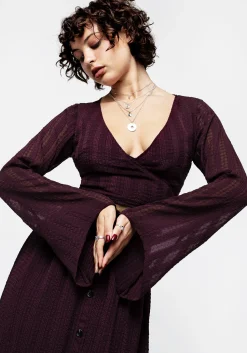 Enola Bell Sleeve Co-ord Wrap Top