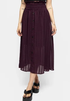 Enola Sheer Check Co-Ord Skirt
