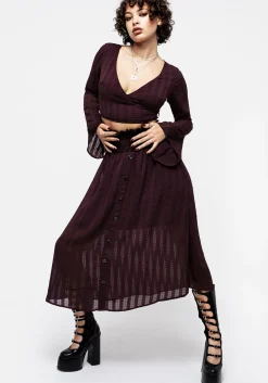 Enola Sheer Check Co-Ord Skirt