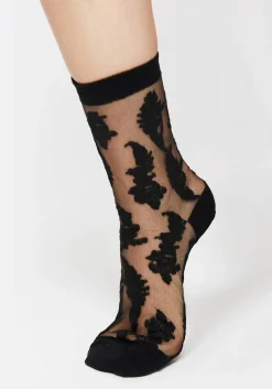 Esoteric Fern Lace Socks