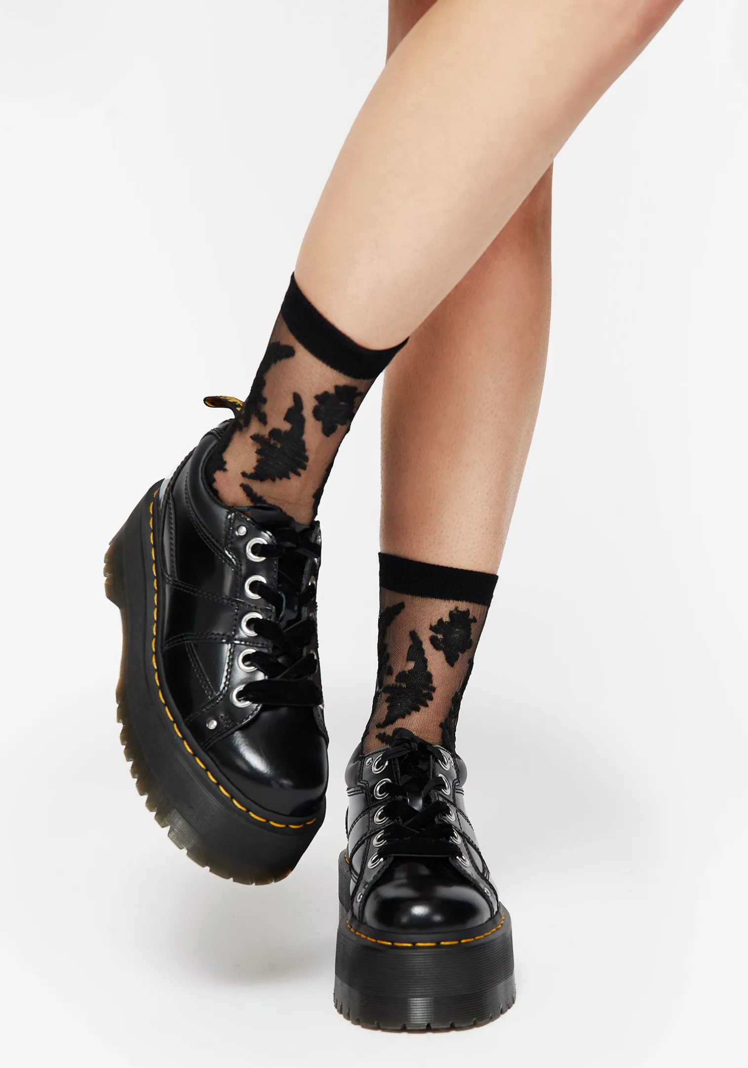 Esoteric Fern Lace Socks