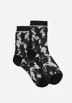 Esoteric Fern Lace Socks
