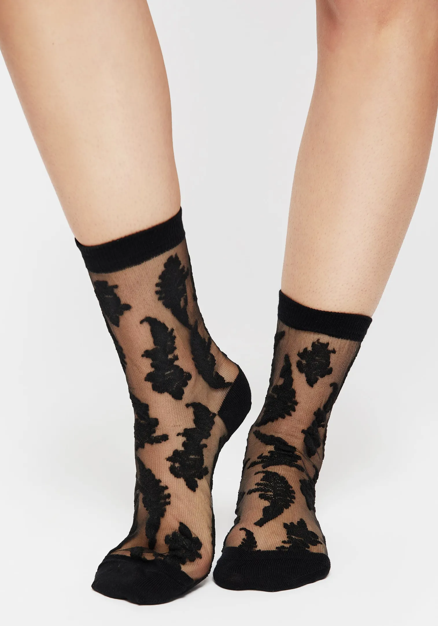 Esoteric Fern Lace Socks