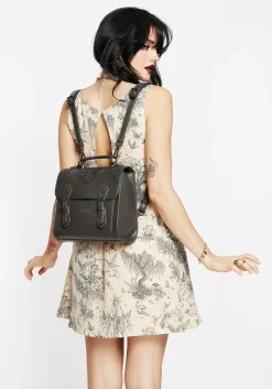 Esther Debossed Satchel Backpack