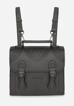 Esther Debossed Satchel Backpack