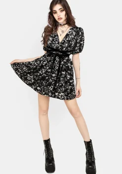 Eulogy Button Front Mini Dress
