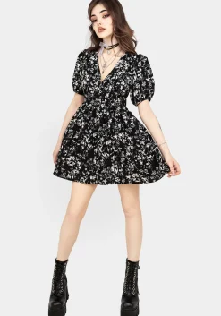 Eulogy Button Front Mini Dress