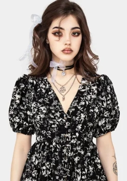Eulogy Button Front Mini Dress