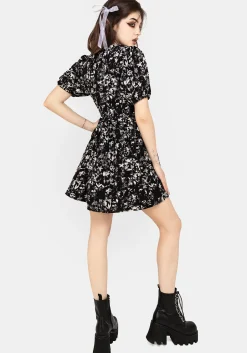 Eulogy Button Front Mini Dress