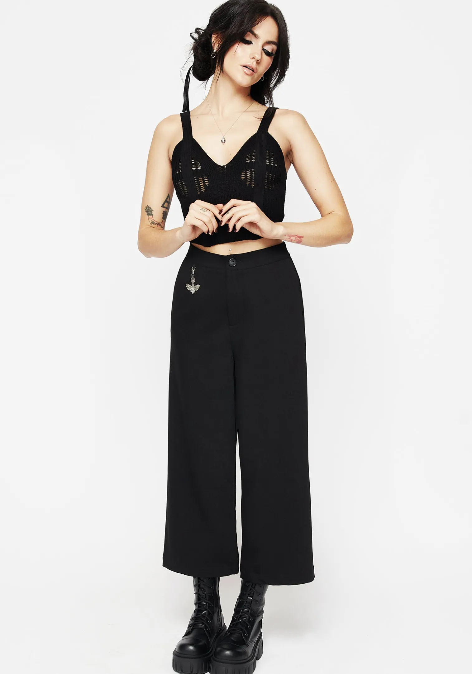 Eustacia Wide Leg Culotte Trousers