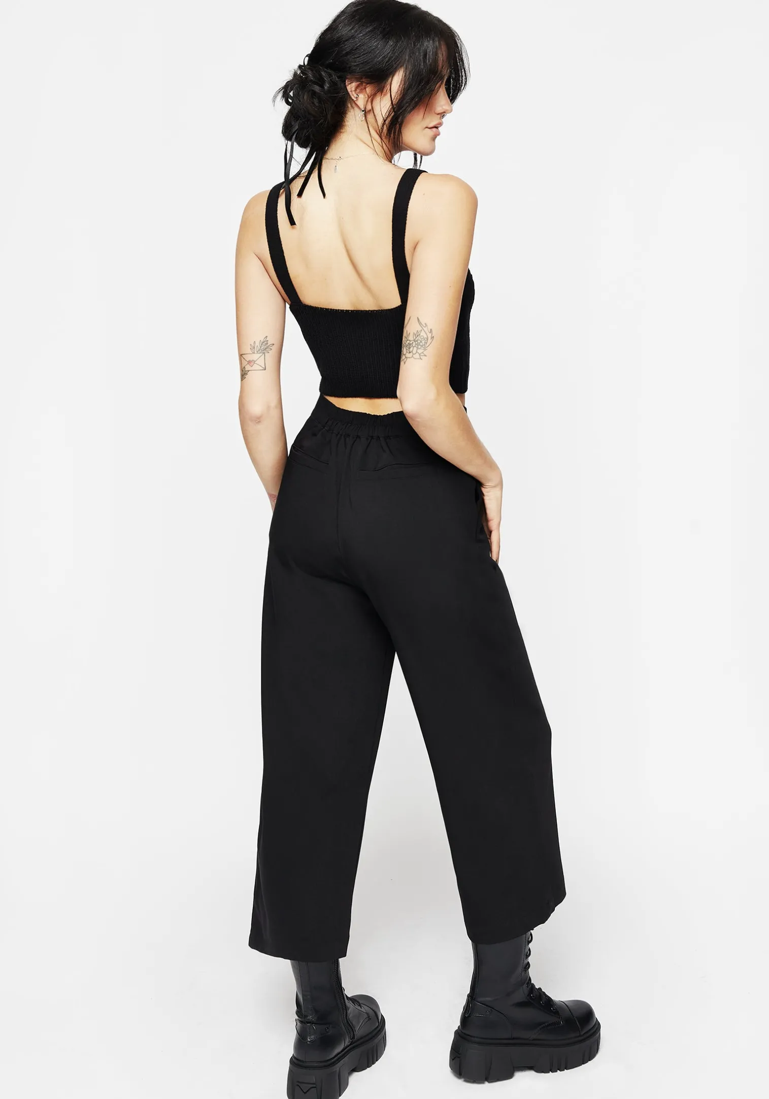 Eustacia Wide Leg Culotte Trousers