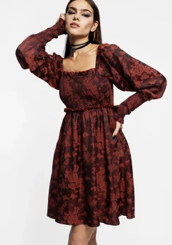 Euthalia Butterfly Jacquard Mini Dress