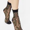 Everblooming Floral Mesh Socks
