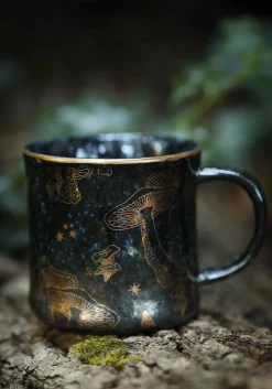 Faefire Foiled Mushroom Print Mug