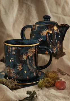 Faefire Foiled Mushroom Print Mug