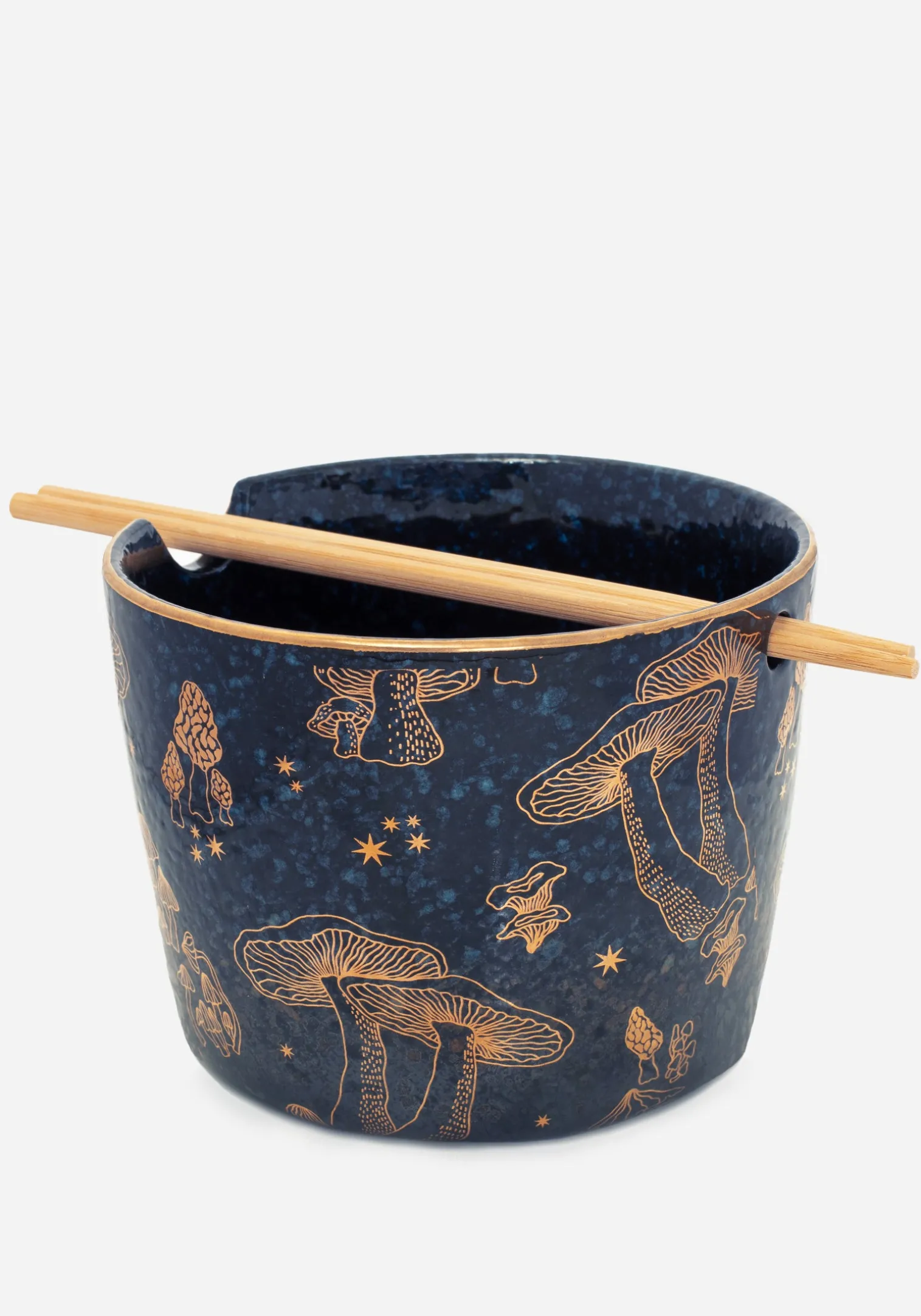 Faefire Foiled Mushroom Print Ramen Bowl