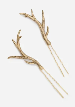 Faline Antler Hair Pins
