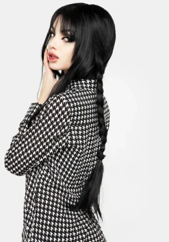 Fatale Houndstooth Shirt Dress