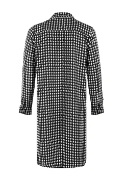 Fatale Houndstooth Shirt Dress