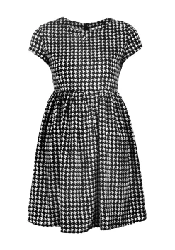 Fatale Houndstooth Skater Dress