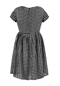 Fatale Houndstooth Skater Dress