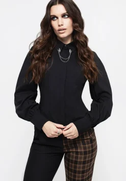 Fenrir Puff Sleeve Fitted Shirt