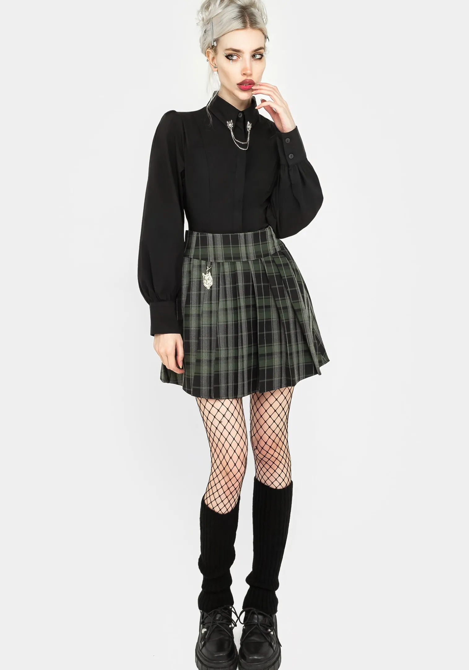 Fenrir Puff Sleeve Fitted Shirt