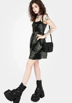Fern Button Up Apron Dress