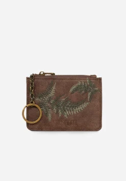 Fern Embroidered Card Holder