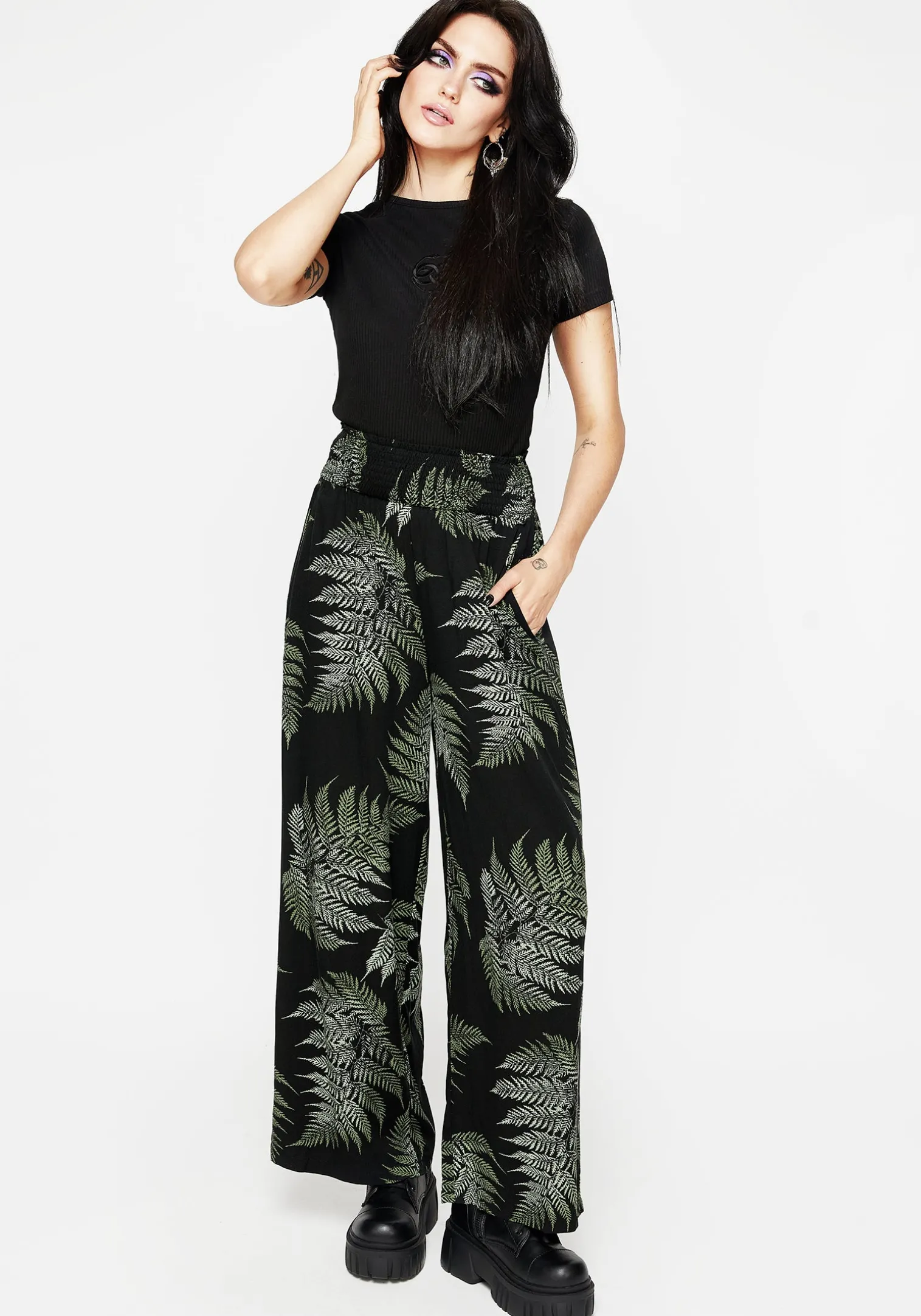 Fern Flowy Trousers