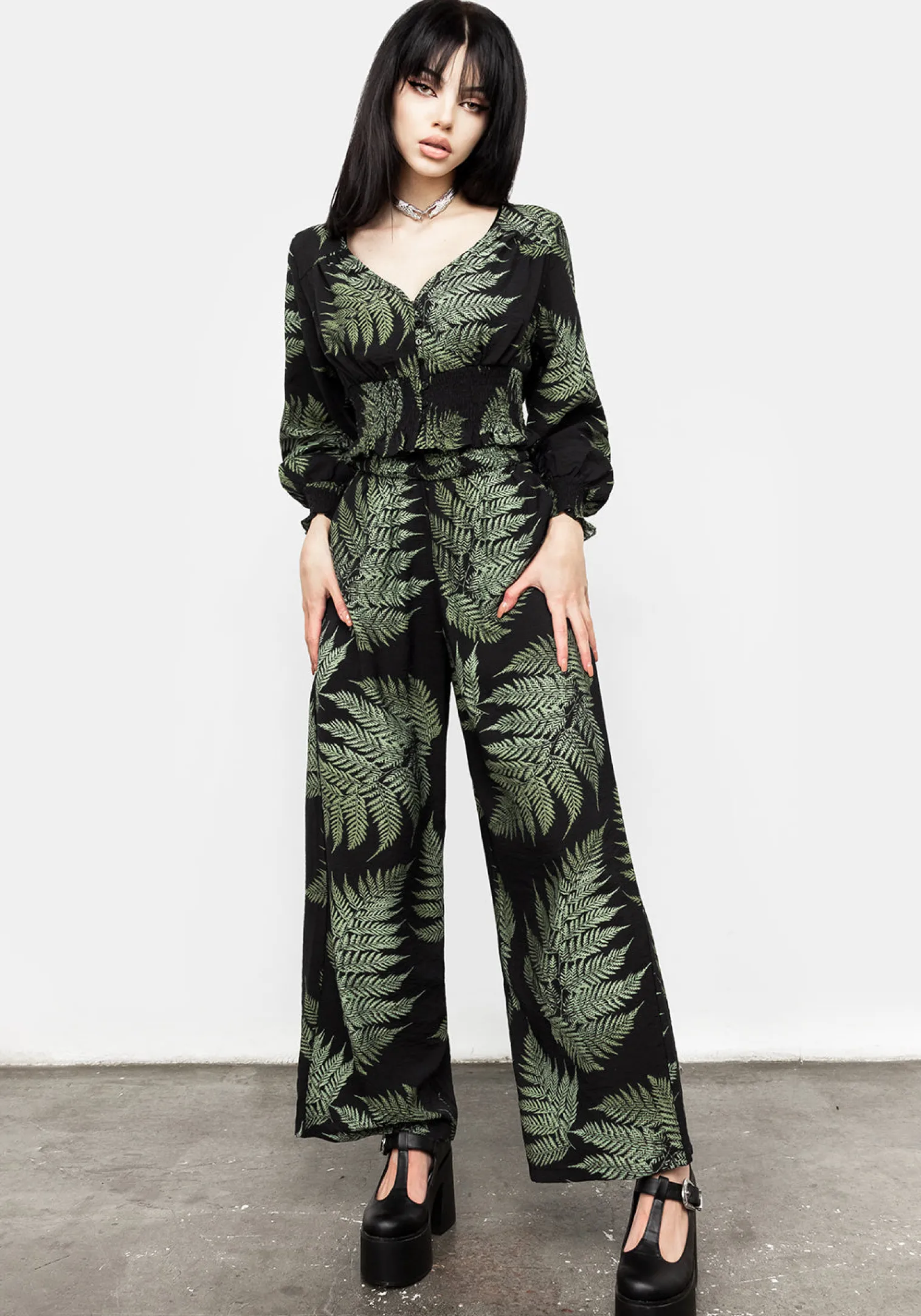 Fern Flowy Trousers