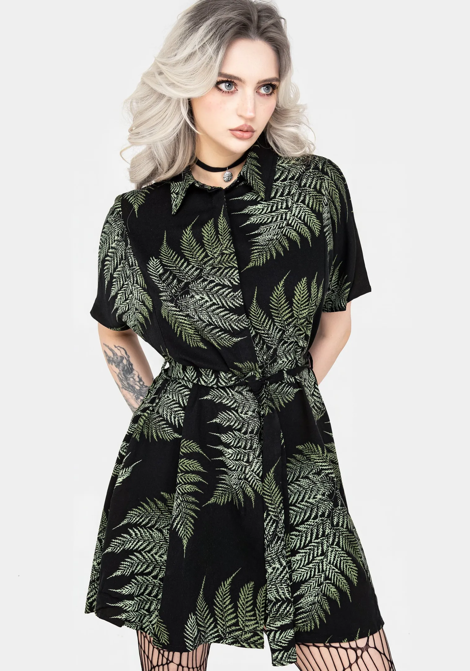 Fern Mini Shirt Dress