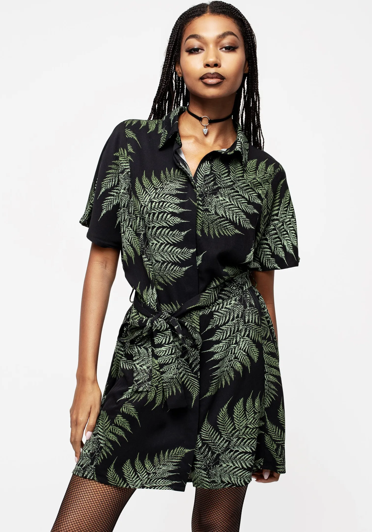 Fern Mini Shirt Dress