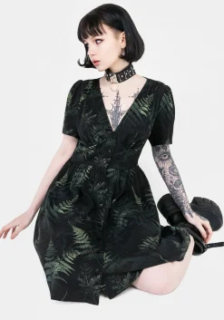 Fernery Button Up Corset Mini Dress