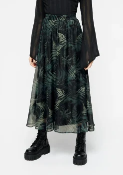 Fernery Chiffon Midaxi Skirt