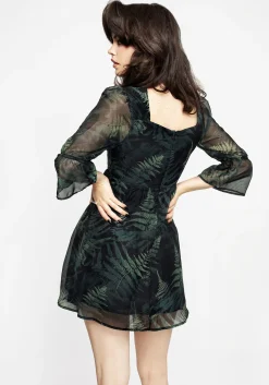 Fernery Chiffon Mini Dress