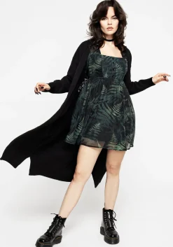 Fernery Chiffon Mini Dress
