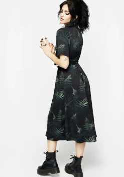 Fernery Midi Shirt Dress