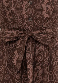 Fianna Wide Leg Jumpsuit - Brown