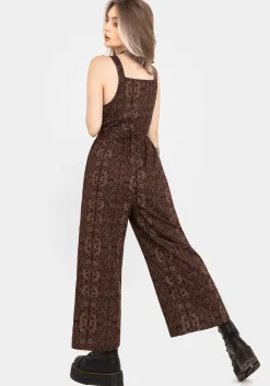 Fianna Wide Leg Jumpsuit - Brown